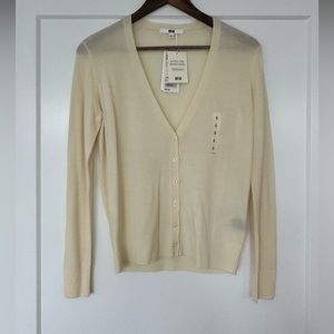 Uniqlo - off white cardigan - s - brand new